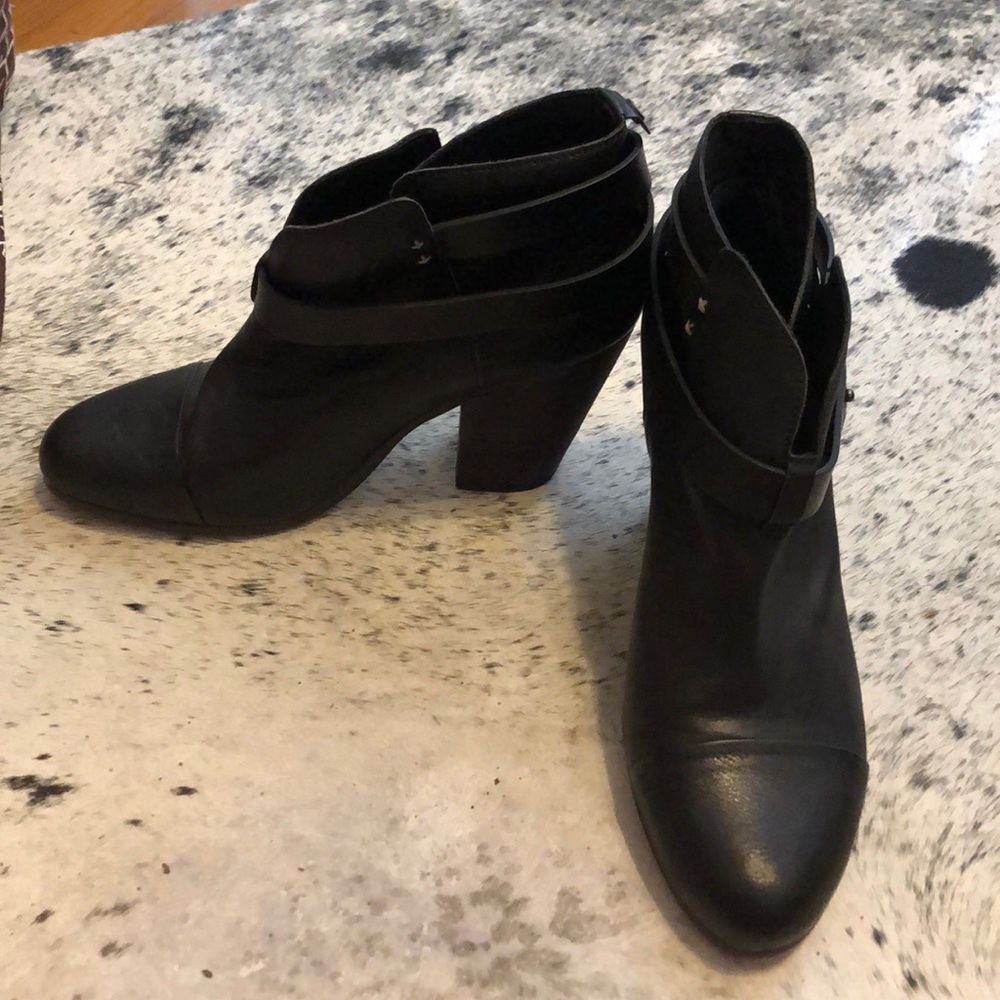 Rag & Bone black heeled booties, used very lightly